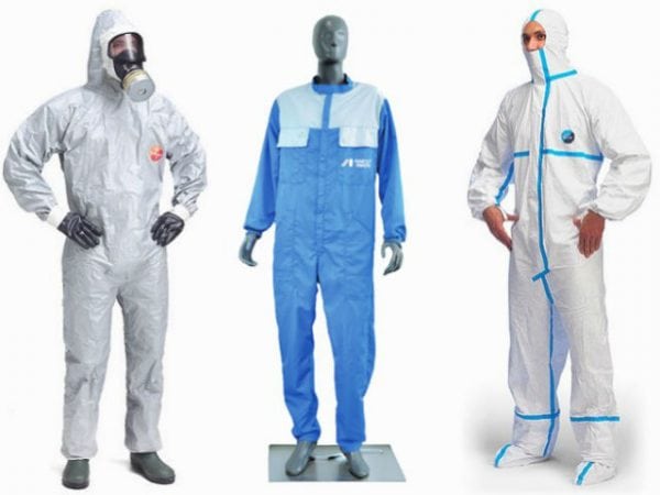 Различни защитни костюми за боядисване