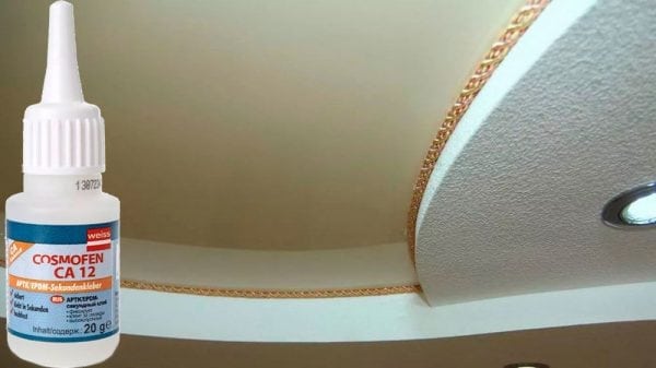 La colle Cosmofen convient au collage de plafonds tendus en vinyle